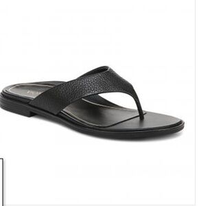 Minimalist Vionic Black Leather Sandals 7.5